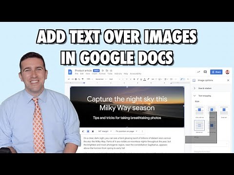 How To Put Text In Front Or Behind An Image In Google Docs
