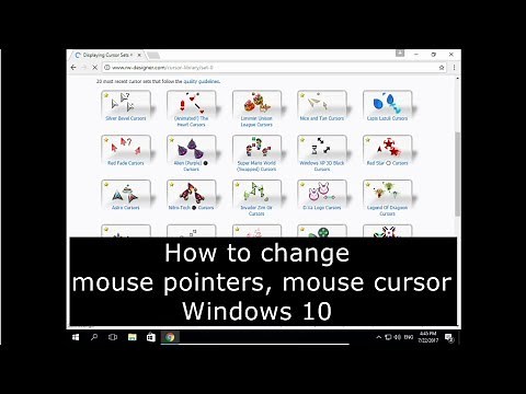 How to change mouse pointer, mouse cursor Windows 10