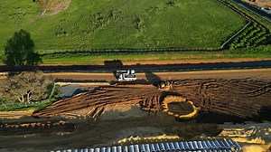 Construction Site, Trucks, Lorries. Free Stock Video