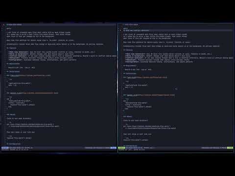 Neovim file watch plugin showcase