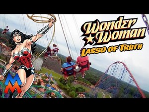 WONDER WOMAN Lasso of Truth Ride at Six Flags America | Morgan Madness