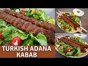 Adana Kebab Recipe (with homemade seekh making method) | Turkish Adana Kebab | The Cooking Melody |