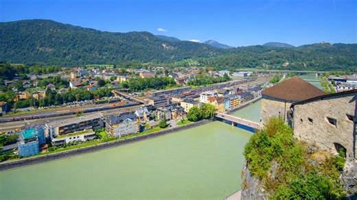 Kufstein Austria historic fortress town in Tirol (4K)