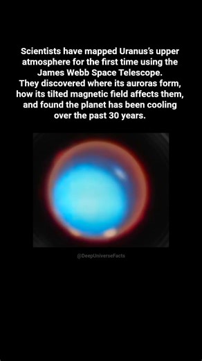Uranus Full Rotation Time-Lapse (January 2025) #space #universe #facts #spacefacts #shorts #youtube