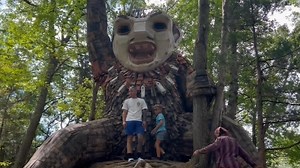 New troll sculpture 'Iver Mudslider' debuts in Rhode Island with local sea glass accents | ABC6