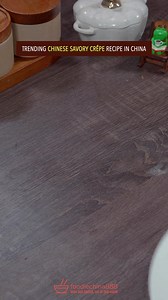 Easy & quick Chinese savory crepe recipe in China. Do you want to try? #recipes #cooking #chinesefood #crepes #snack #comfortfood #eggs | foodiechina888