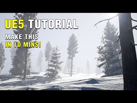 Unreal Engine 5 Beginner Tutorial | Snow Forest