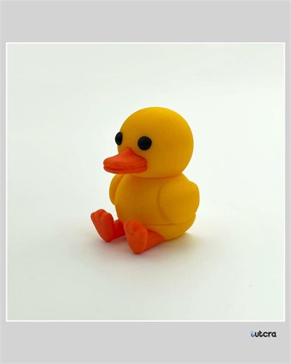 3D Printed Articulated Duck Keychain