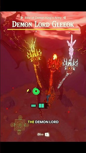 Demon Lord Gleeok in TOTK