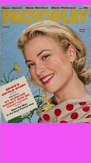 Grace Kelly on Vintage Magazine Covers, AI Enhanced