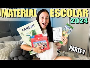 MOSTRANDO MEU MATERIAL ESCOLAR 2024 parte 1