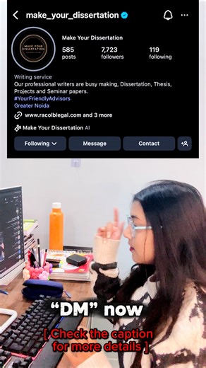 Cheshta Singh | Law Student 👩🏻‍🎓 | Don’t panic about your Dissertation! Make Your Dissertation delivers the full package quickly and professionally: [ Services provided by... | Instagram