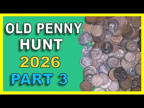 1000 Old Pennies to Hunt Through in 2026 - Part 3