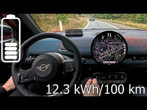 MINI Aceman SE: trip with power consumption test. Driving Assistant Plus semi-autonomous. Real range