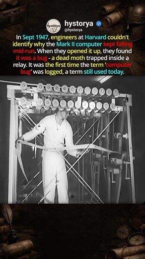 It Was A Computer Bug 🐛 #hiddenhistory #historyshorts