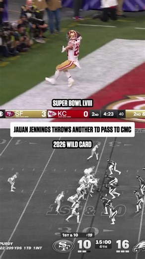 Jauan Jennings turned back the clock last night and gave us a Super Bowl flashback⏰
