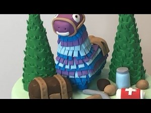 How to make Fortnite cake / Boy cake idea / Llama cake