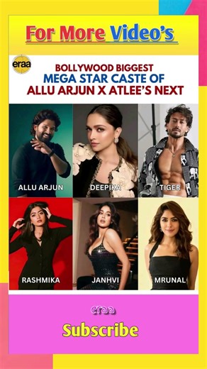 Allu Arjun Atlee Mega Cast | ATLEE BIGGEST CASTING EVER #atlee