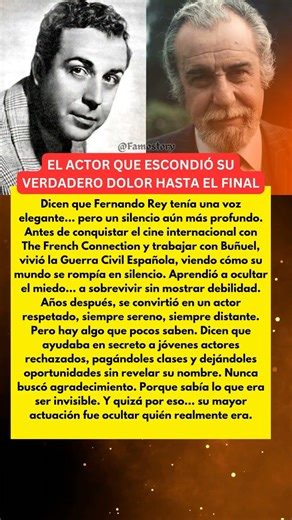 El Secreto Oculto de Fernando Rey que Nadie Supo