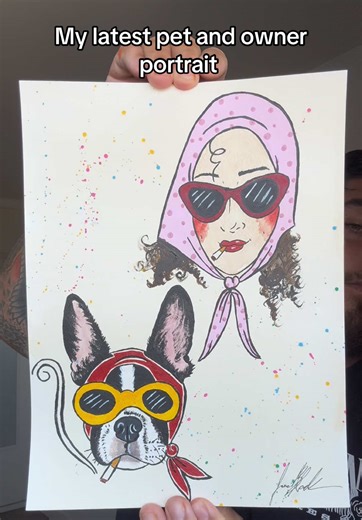 Available with the link in bio! 🔗 ♥️ #petportrait #art #vintagefashion