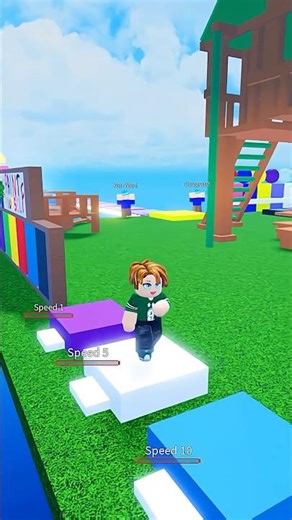 Bacon plays easy glass bridge obby 🥰🥰 #roblox #shorts