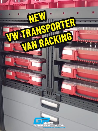 This customer travelled from Dundee for us to complete a specific Modul-System racking design in their brand new VW Transporter. We Make Your Van Work Smarter www.gpautoelectrical.com #vanracking #vw #transporter