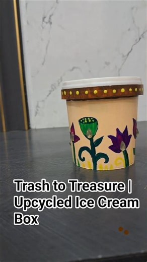 Old Ice Cream Container Makeover | Best Out of Waste Craft