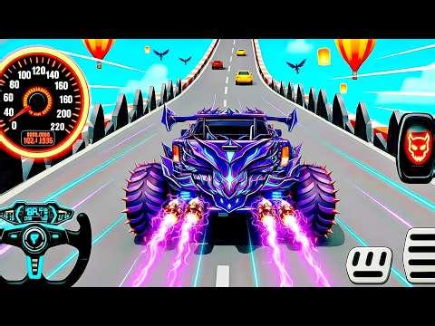Mega Ramp Monster Car Racing 3D - Extreme Car Stunts -Android Gamepla #MegaRamp #3DGames #CarRacing