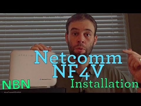 How to Setup Netcomm NF4V on NBN FTTN Internet Connection with Exetel including unboxing