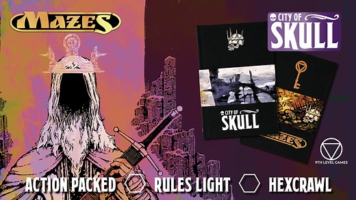 MAZES City of Skull - A Low Prep, Rules Light RPG