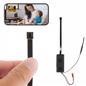 4K HD WiFi (2.4Ghz & 5Ghz) Streaming Professional Grade DIY Pinhole Hidden Camera Kit