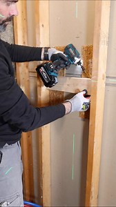 Shower valve blocking tip…the 1/2” OSB in this wall created a problem, it bumped out the valve too much. So we ripped 1/2” of the 2x4 and toe screwed it to the studs. That placed the valve at the correct depth for the backer board and tile 🔥#bathroomrenovation #showerremodel #homerepairtutor | Home Repair Tutor