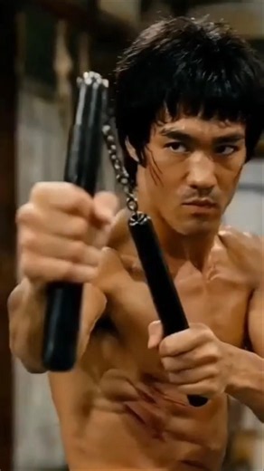 Bruce Lee nunchuk form that became legendary #brucelee #kungfu #martialarts