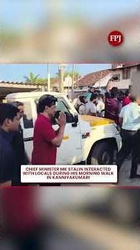 Tamil Nadu Elections: MK Stalin’s Morning Walk Turns Campaign Trail in Kanniyakumari