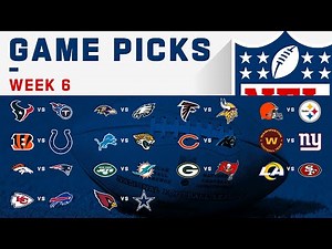 Week 6 Game Picks! | NFL 2020