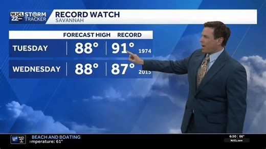More warm weather today for the Savannah area