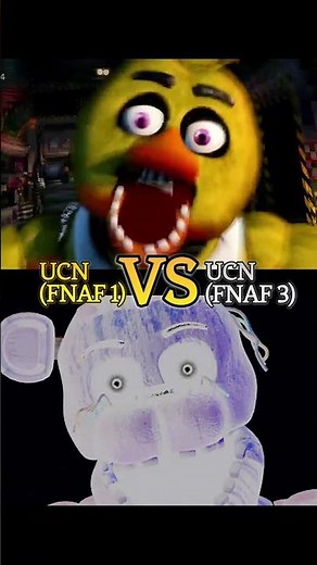 UCN (FNAF 1) vs UCN (FNAF 3) 😱 #fnaf #scary