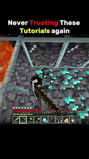 Never Trusting These Tutorial Again.. #minecraft #gaming #viral #trending #shorts