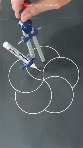 how to draw five interlocking circles #draw #design