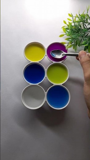 Satisfying colours mixing colour mixing #colormixingmagic #satisfyingcolormixing #asmr #arts #diy
