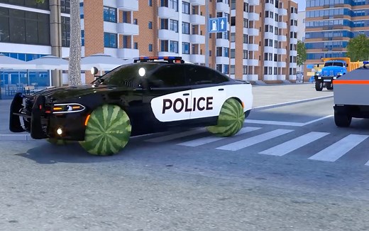 警车动画片 幼儿早教视频 警车抓小偷