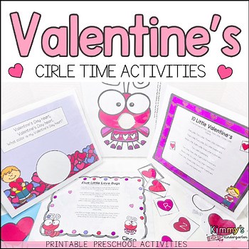 Valentine’s Day Circle Time Activities for Preschool | Valentine’s Day Props
