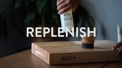 Apply our Mystery Oil & Board Cream to replenish, protect, restore and enjoy your Boos Block cutting boards! ✨ | John Boos & Co.