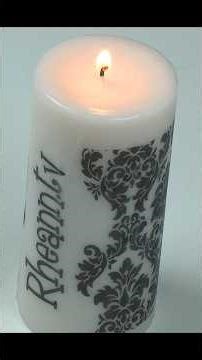 Candle Transfer Craft for Throwback Thursday! #crafting #craft #crafts #candle #farmhouse