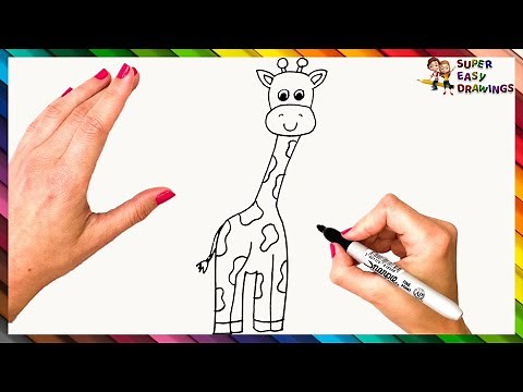 How To Draw A Giraffe Step By Step 🦒 Giraffe Drawing Easy