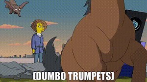 (Dumbo trumpets)