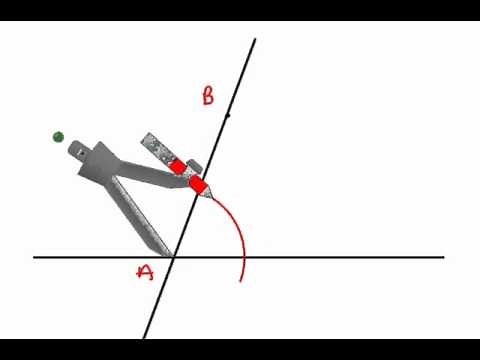 Geometry - Constructions 7 - Parallel Lines by Alternate Interior Angles