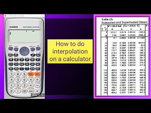 How to do interpolation on a calculator
