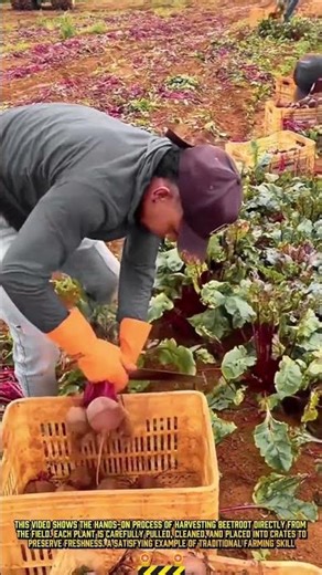 Harvesting & Cleaning Beetroots for Fresh Market Supply #farmwork