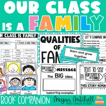 Our Class is a Family Reading Comprehension & Read Aloud Book Activities